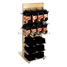 Economical Manufacture Slatwall Double Sided Metal Hanging Hooks Wood Batting Or Work Glove Display